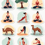 Yoga Symbols - Sticker Sheet v16